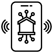 icon domaine d'activité electricien, Domotique & automatisation (ico_175x175_domotique1.png) | MRHE Services