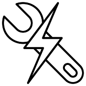 icon domaine d'activité electricien, Mise aux normes & sécurité (ico_175x175_interventionElectricien.png) | MRHE Services