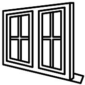 icon domaine d'activité menuiserie, Verrières et cloisons vitrées (ico_175x175_poseVerriere.png) | MRHE Services