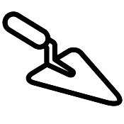 icon domaine d'activité carreleur, Remplacement de carreau de carrelage (ico_175x175_truel.png) | MRHE Services